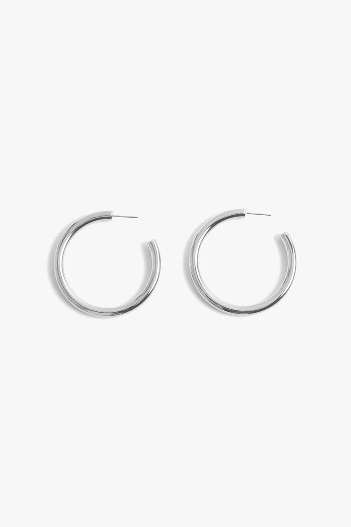 MC Michaela Hoops 2" Silver
