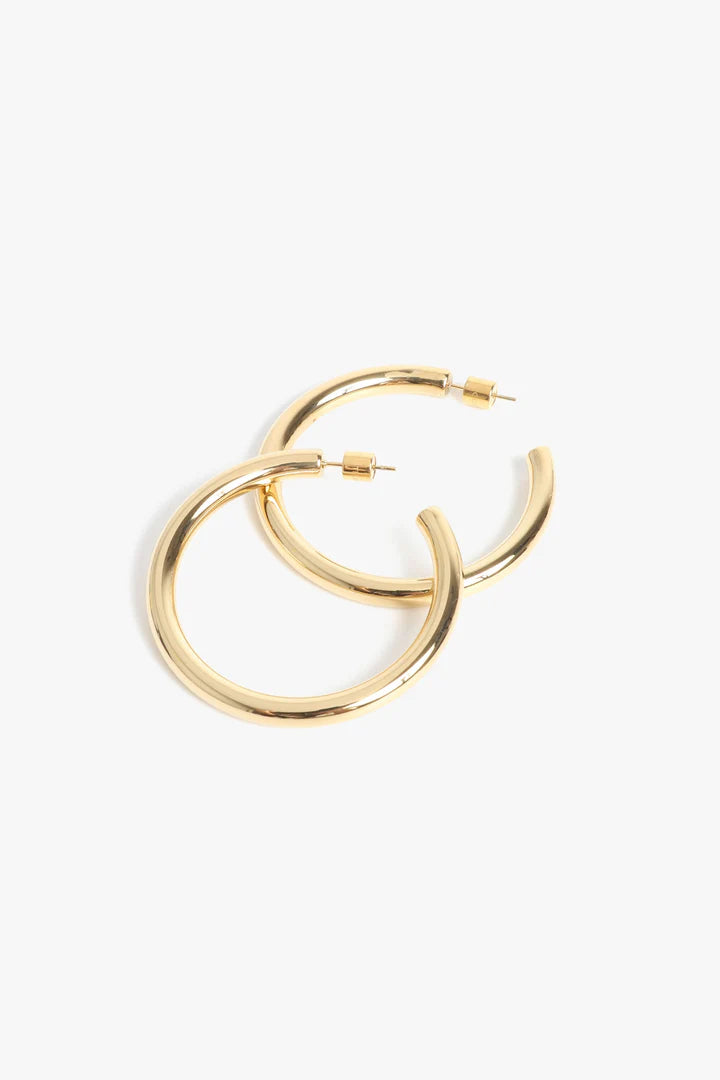 MC Michaela Hoops 2" Gold