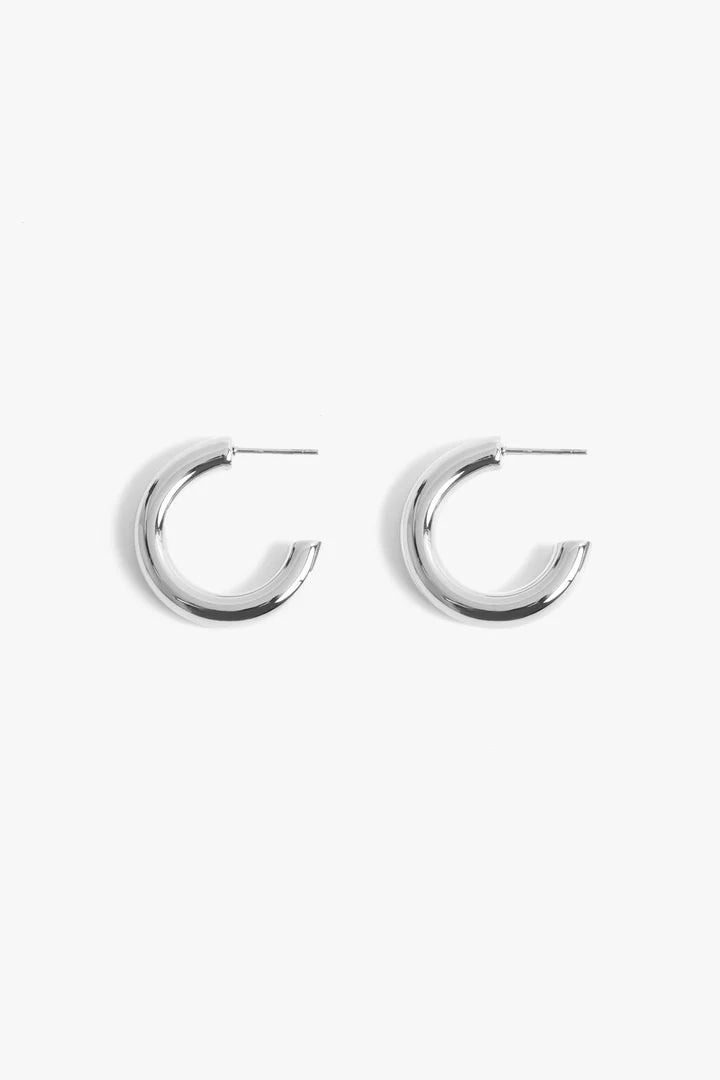 MC Michaela Hoops 1" Silver