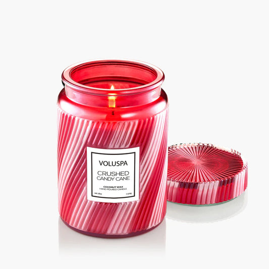 Voluspa Crushed Candy Cane Large Jar