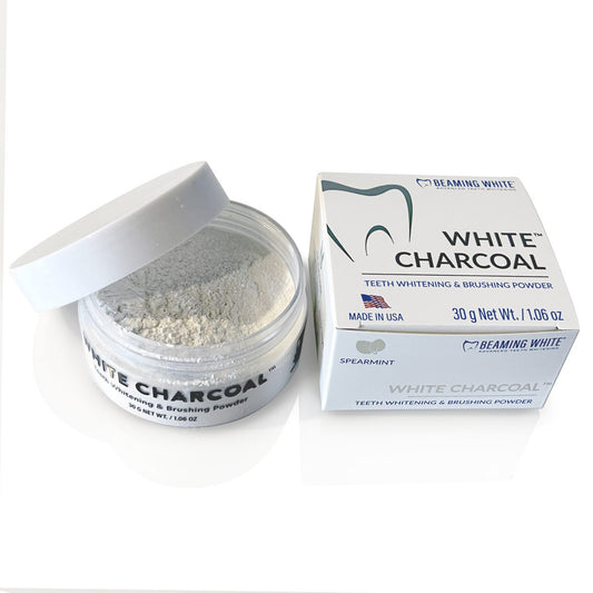 Beaming White White Charcoal Brushing Powder